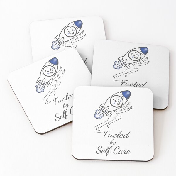Item preview, Fueled By Self Care Rocket | Cute Mental Wellness Illustration designed and sold by Samaya-.