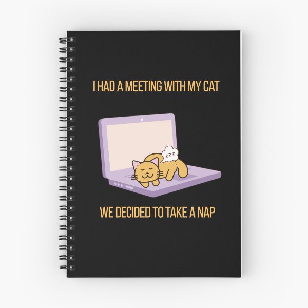 Item preview, Funny Home Office Cat Meeting Nap Time Humor designed and sold by BeardWave.