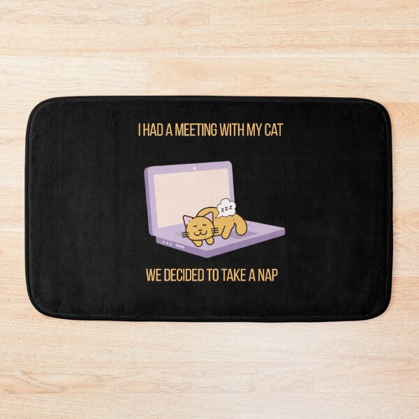 Item preview, Funny Home Office Cat Meeting Nap Time Humor designed and sold by BeardWave.