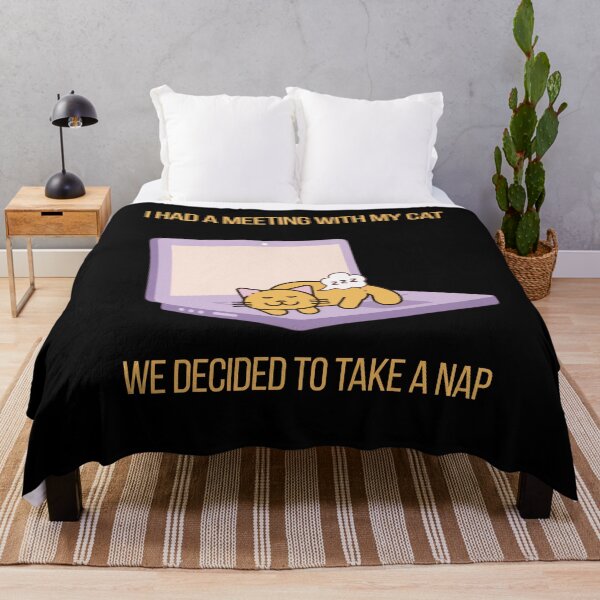 Item preview, Funny Home Office Cat Meeting Nap Time Humor designed and sold by BeardWave.