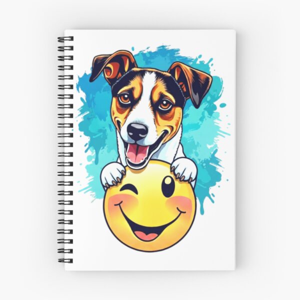 Aperçu de l'œuvre Jack Russell Terrier Joyeux avec Smiley créée et vendue par Prints by Mat.