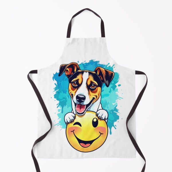 Item preview, Happy Jack Russell Terrier with Smiley Face designed and sold by Prints by Mat.