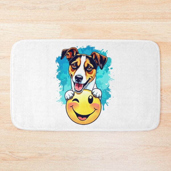 Item preview, Happy Jack Russell Terrier with Smiley Face designed and sold by Prints by Mat.