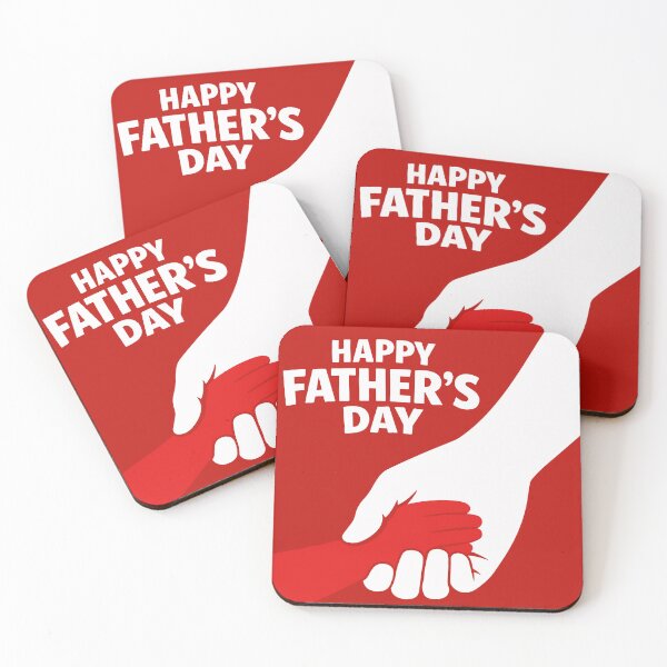 Item preview, Happy Father’s Day – Parent & Child Hand Silhouette Poster designed and sold by AtonuHaque.