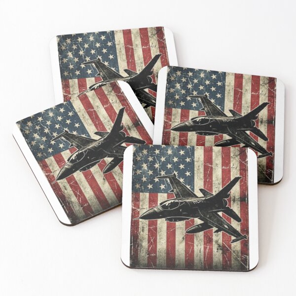 Item preview, Freedom Isn't Free Fighter Jet Flag designed and sold by InkedAndServed.