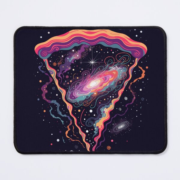 Item preview, Galaxy Pizza Slice | Cosmic Space Pizza | Surreal Food Aesthetic Sticker designed and sold by inkfusionhub99.