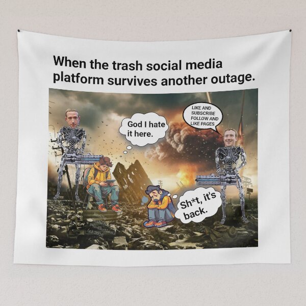 Item preview, The cancer of social media keeps surviving outages designed and sold by reallypathetic.