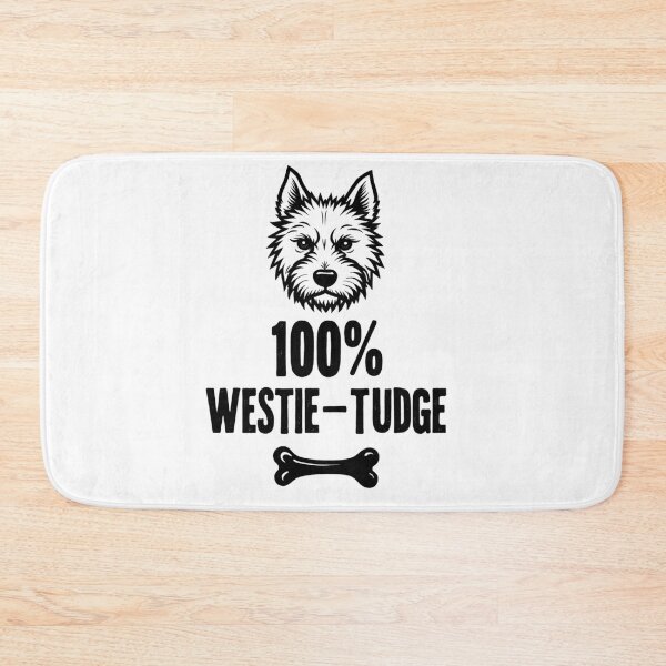 Item preview, West Highland White Terrier 100% Westie-tude stubborn dog and bone designed and sold by Prints by Mat.