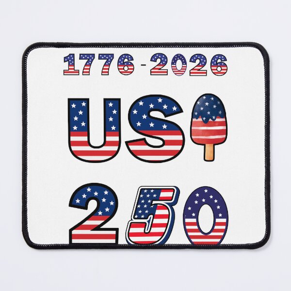 Item preview, USA 250 Years Celebration Ice Cream Patriotic Flag Typography 1776–2026 Fourth of July Shirt designed and sold by Daily Mood Studio.