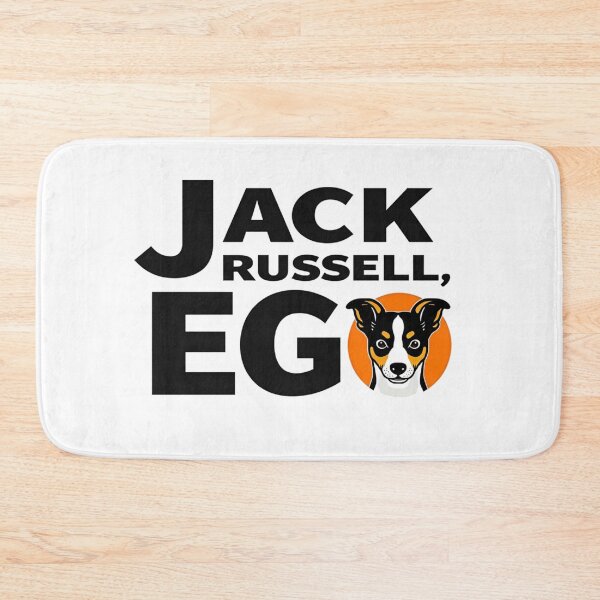 Item preview, Jack Russell Terrier with head in orange circle designed and sold by Prints by Mat.