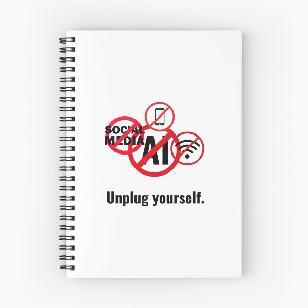Item preview, Anti-Digital Distraction "Unplug Yourself" Graphic designed and sold by RickTShop.