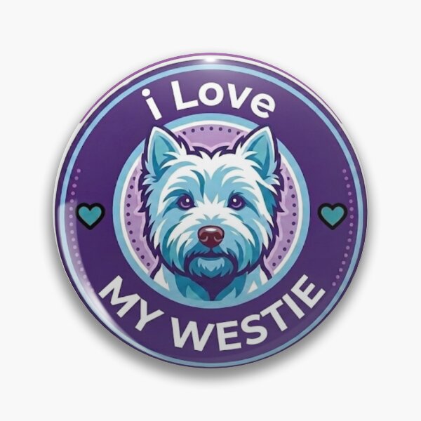 Item preview, I Love My Westie Colorful Dog Art Portrait West Highland White Terrier designed and sold by Prints by Mat.