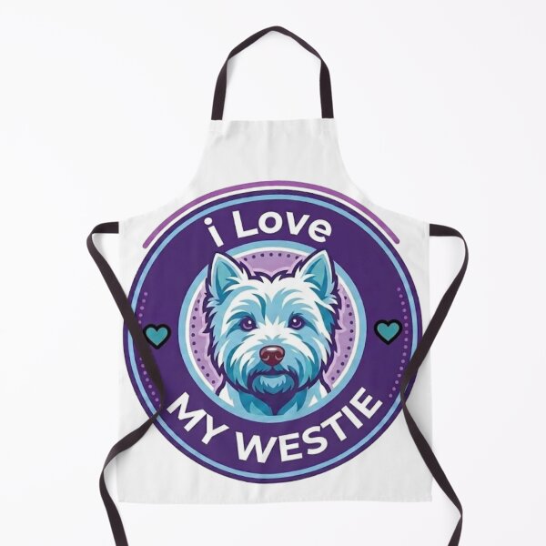 Item preview, I Love My Westie Colorful Dog Art Portrait West Highland White Terrier designed and sold by Prints by Mat.