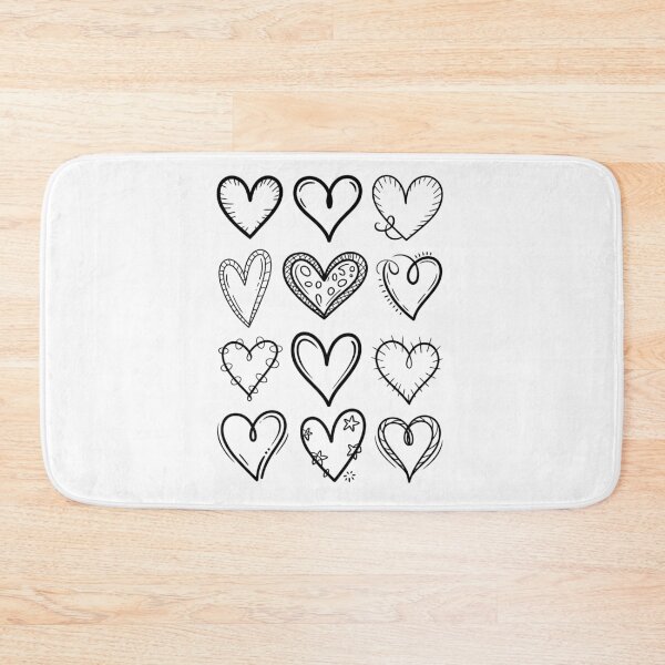 Item preview, Collection of Doodle Hearts designed and sold by jkrphoto.