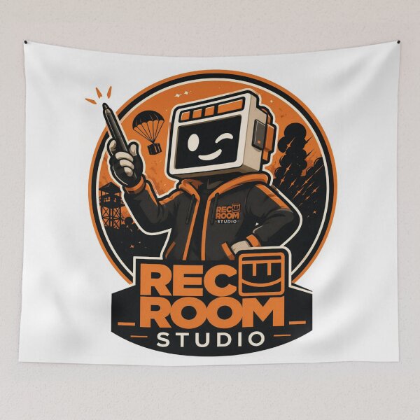 Item preview, REC ROOM STUDIO Retro Gaming Mascot designed and sold by FlatInkStudio.