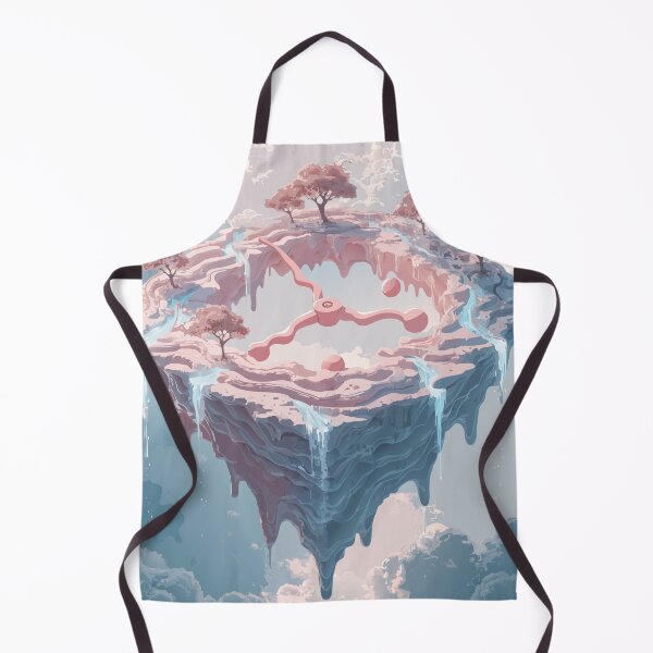 Item preview, Melting Clock Floating Island | Surreal Time Fantasy Landscape | Dreamy Aesthetic Sticker designed and sold by inkfusionhub99.