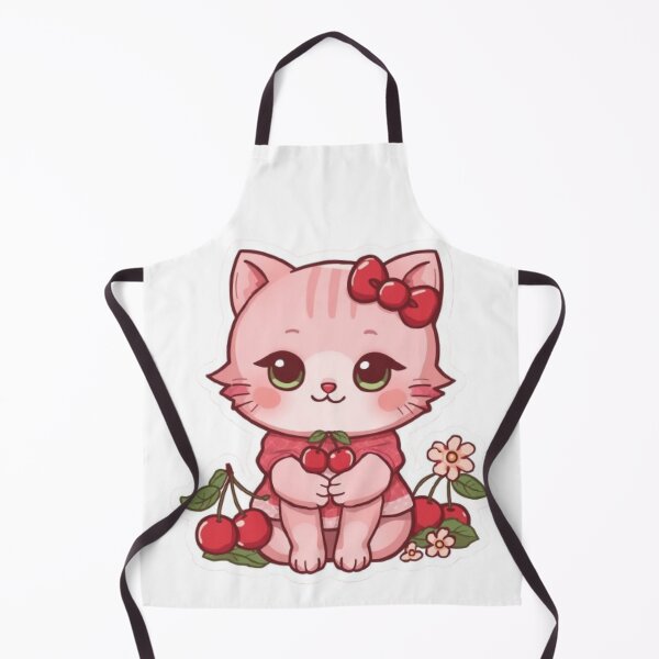 Item preview, Cherry Kitty Kawaii Sticker designed and sold by Stylestickers55.