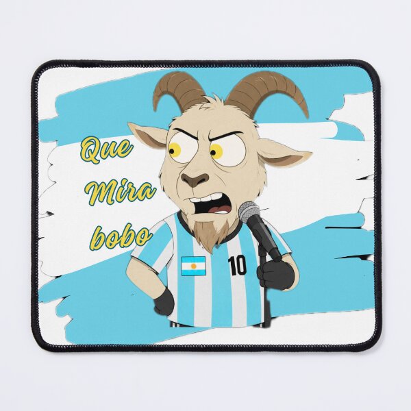 Item preview, Funny Cartoon Goat Que Miras Bobo Argentina Fan Tee designed and sold by The12thManArena.