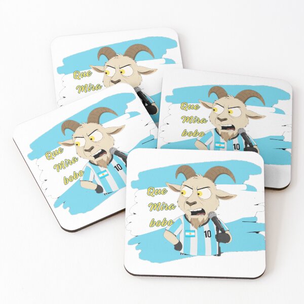 Item preview, Funny Cartoon Goat Que Miras Bobo Argentina Fan Tee designed and sold by The12thManArena.