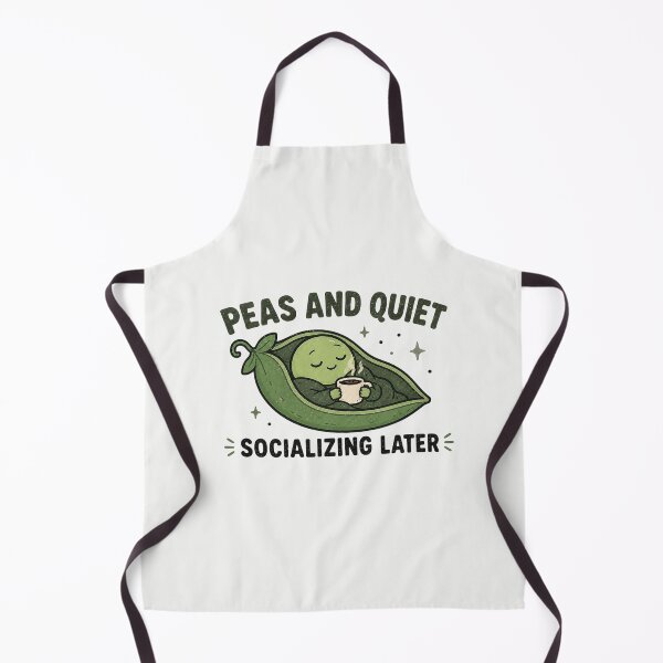 Item preview, Peas and Quiet - Funny Introvert Pea Design designed and sold by BlackSector77.