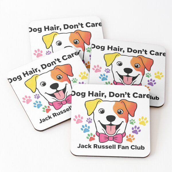 Item preview, Dog Hair Don't Care Jack Russell Fan Club - Cute Dog Head with Bow Tie designed and sold by Prints by Mat.