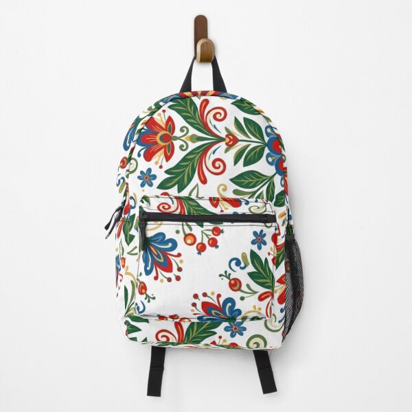Item preview, Nordic Botanical Pattern - Scandinavian Folk Art Floral designed and sold by Retro Mood Co.