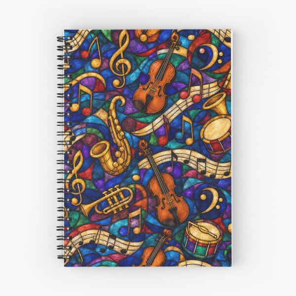 Item preview, Stained Glass Music Flow Pattern designed and sold by Dresut.