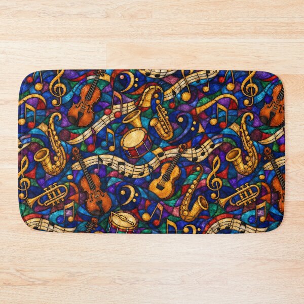 Item preview, Stained Glass Music Flow Pattern designed and sold by Dresut.