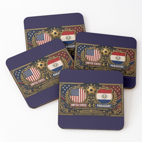 Item preview, USA Paraguay 4-1 Ornate Artwork designed and sold by BrickByDream.