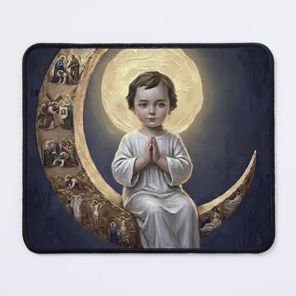 Item preview, Child Jesus on the Crescent Moon designed and sold by MByunArt.