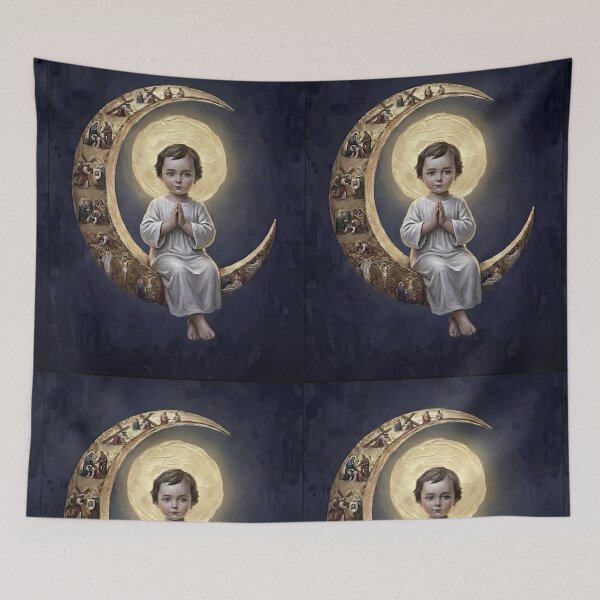 Item preview, Child Jesus on the Crescent Moon designed and sold by MByunArt.