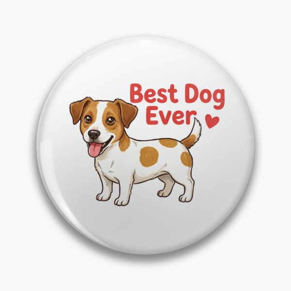 Item preview, Jack Russell Terrier Best Dog Ever - Cute Dog with Heart  designed and sold by Prints by Mat.