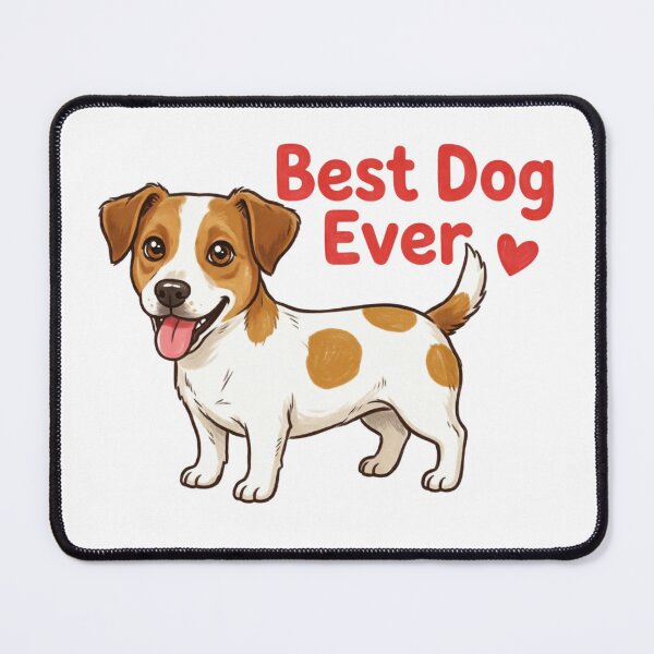 Item preview, Jack Russell Terrier Best Dog Ever - Cute Dog with Heart designed and sold by Prints by Mat.
