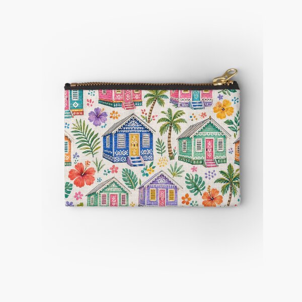 Item preview, Chattel House Seamless Pattern - Tropical Barbados Collection designed and sold by Monkey Corner Studio.