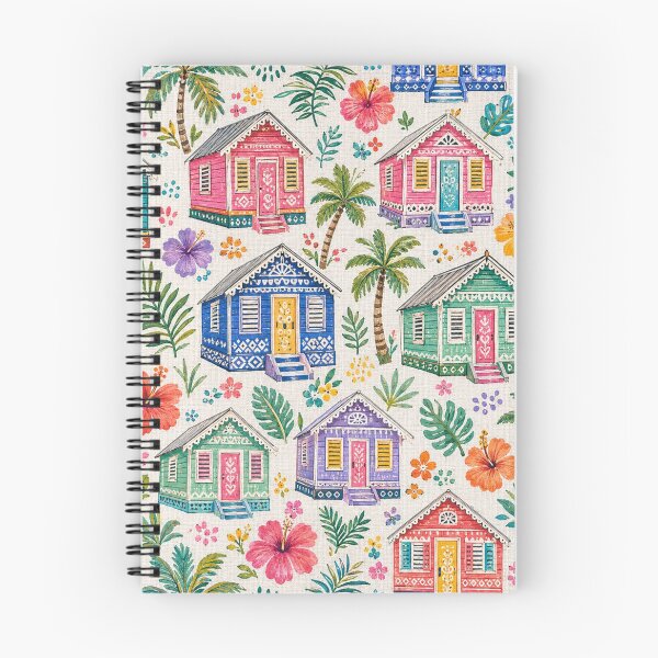 Item preview, Chattel House Seamless Pattern - Tropical Barbados Collection designed and sold by Monkey Corner Studio.