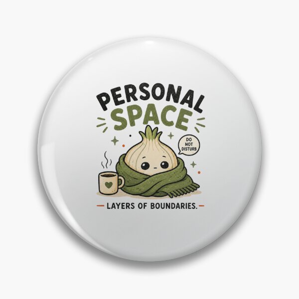 Item preview, Personal Space - Funny Introvert Onion Design designed and sold by BlackSector77.