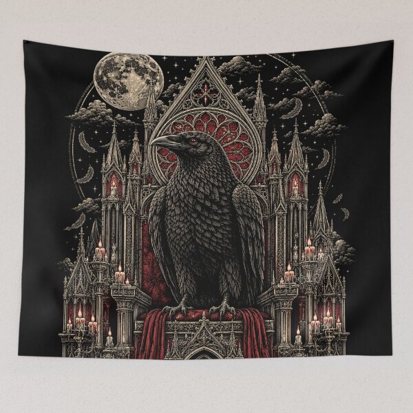 Item preview, Raven King – Gothic Cathedral Throne designed and sold by KyniraaCo.