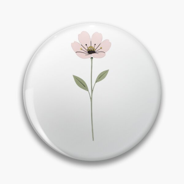 Item preview, Single Flower Minimalist Illustration – Elegant Botanical Art designed and sold by Joyfulfabric.