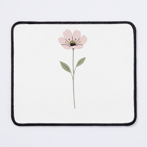 Item preview, Single Flower Minimalist Illustration – Elegant Botanical Art designed and sold by Joyfulfabric.