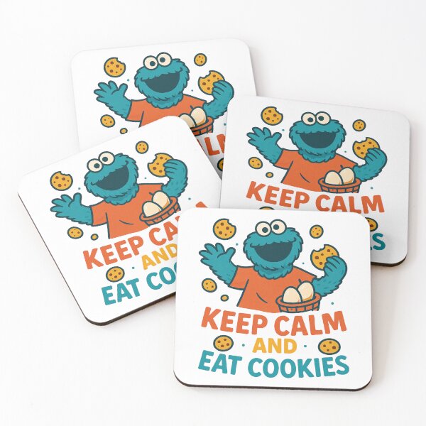 Item preview, Keep Calm And Eat Cookies Cookie Monster Vintage designed and sold by Prints by Mat.