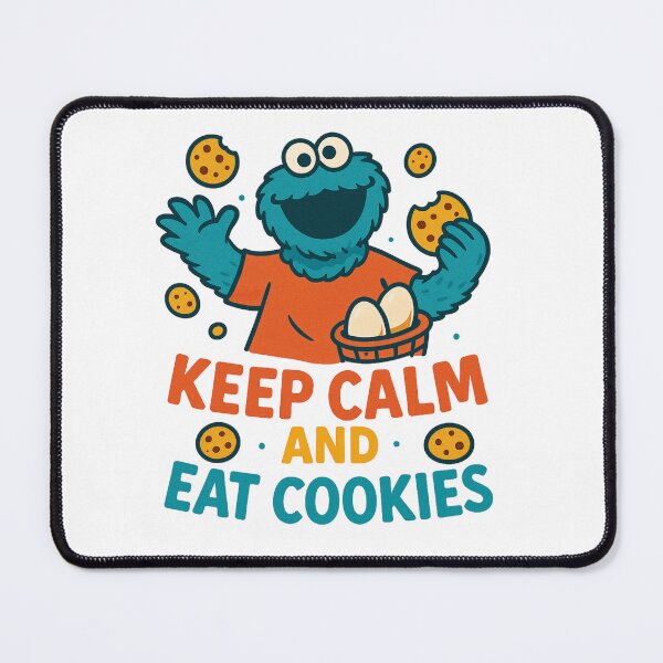 Item preview, Keep Calm And Eat Cookies Cookie Monster Vintage designed and sold by Prints by Mat.