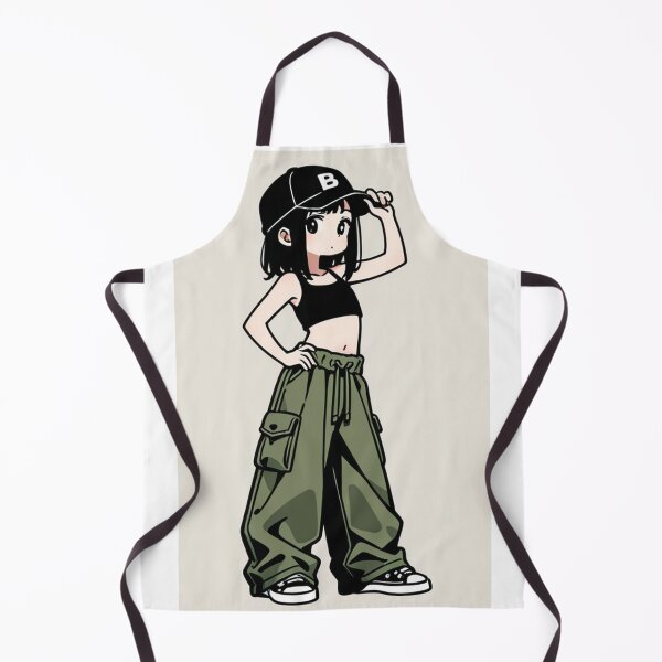 Item preview, Fashion - silhouet woman crop cargo designed and sold by AnimeShin.