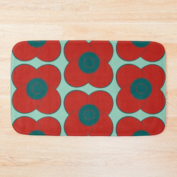 Item preview, Green and Red Vintage Flowers Design 94 designed and sold by StefanStudioArt.