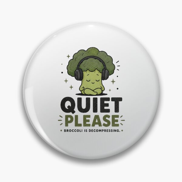 Item preview, Quiet Please - Funny Introvert Broccoli Design designed and sold by BlackSector77.