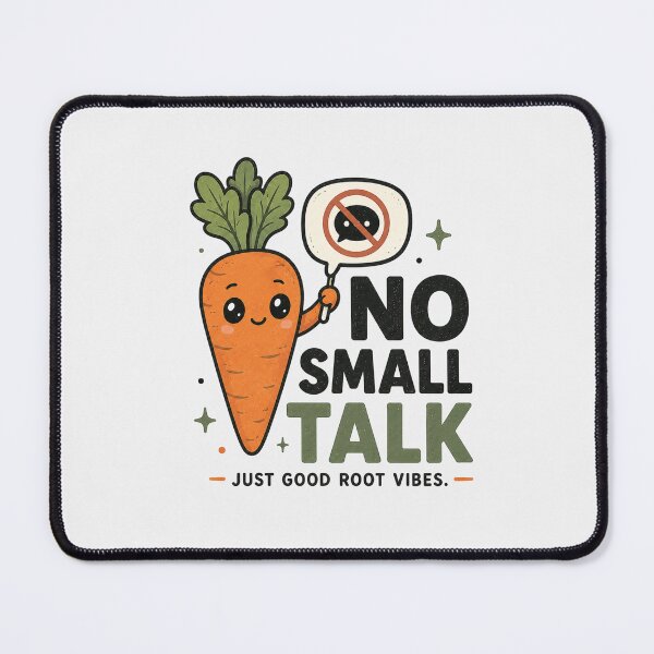 Item preview, No Small Talk - Funny Carrot Introvert Design designed and sold by BlackSector77.