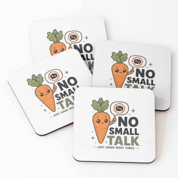 Item preview, No Small Talk - Funny Carrot Introvert Design designed and sold by BlackSector77.