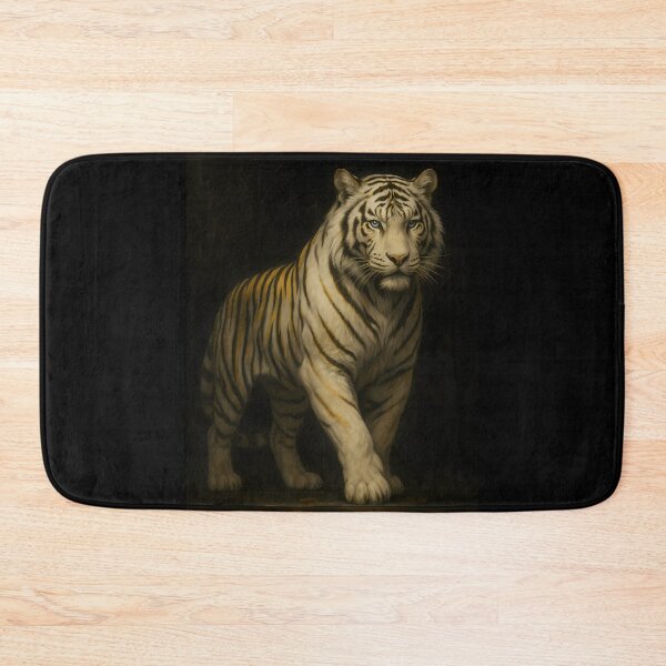 Item preview, Regal White Tiger Portrait Art designed and sold by ManJiangHong.