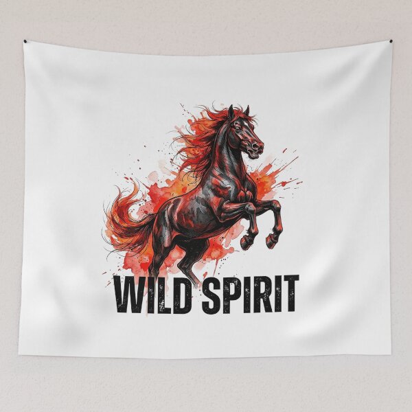 Item preview, Wild Spirit Horse Design – Colorful Wild Horse Art, Western Freedom Aesthetic, Bold Animal Graphic designed and sold by Cool-cat-art.