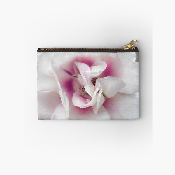 Item preview, Blush Heart Rose – Elegant White & Pink Floral Art designed and sold by Violafleurviolett.