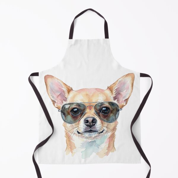 Item preview, Chihuahua dog wearing pink sunglasses designed and sold by Prints by Mat.